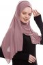 Yara - Rose Pink Praktisch Fertig Crepe Hijab