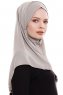 Yara - Sand Praktisch Fertig Crepe Hijab