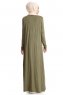 Yasmin - Khaki Lange Cardigan