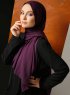 Zahra - Lila Krepp Hijab - Mirach