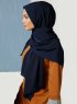 Zahra Marinblå Crepe Hijab Mirach 110029b