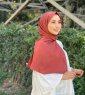 Zahra - Ziegelrot Krepp Hijab - Mirach