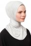 Zeliha - Hellgrau Praktisch Viscose Hijab