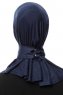 Zeliha - Navy Blau Praktisch Viscose Hijab