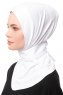 Zeliha - Weiß Praktisch Viscose Hijab
