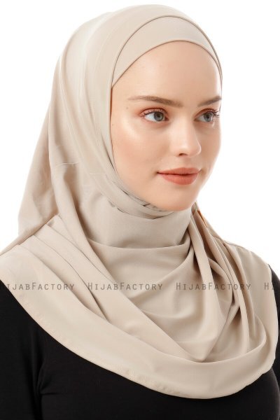 Esma - Hell Beige Amira Hijab - Firdevs