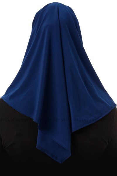 Esma - Leichte Navy Blau Amira Hijab - Firdevs
