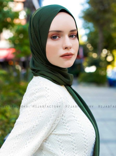 Emira - Dunkelgrün Hijab - Sal Evi