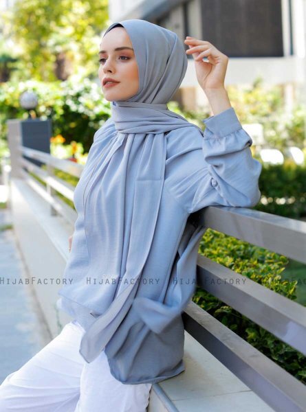 Emira - Hellgrau Hijab - Sal Evi