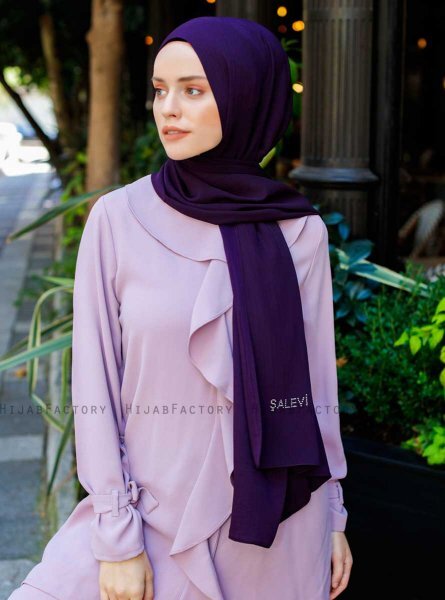 Emira - Dunkelviolett Hijab - Sal Evi