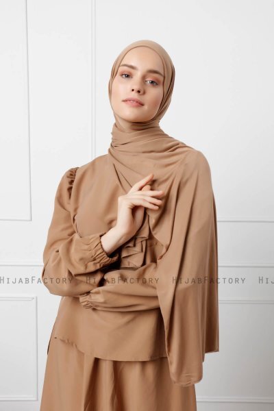 Sibel - Braun Jersey Hijab