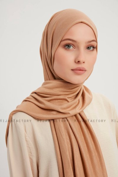 Sibel - Hellbraun Jersey Hijab
