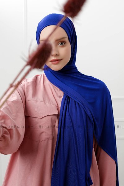 Sibel - Blau Jersey Hijab
