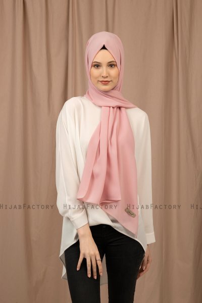 Yildiz - Altrosa Crepe Chiffon Hijab