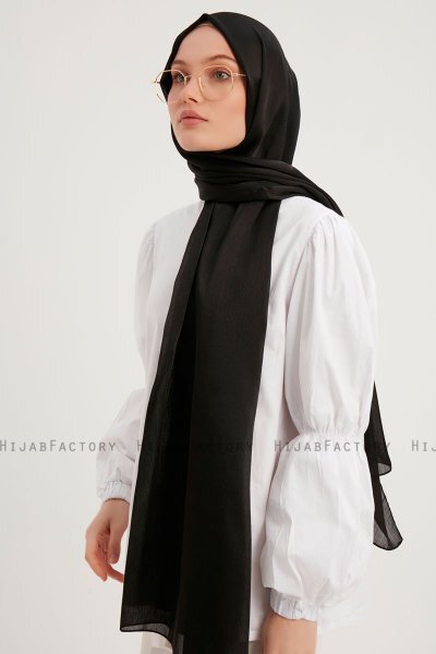 Berrak - Schwarz Janjanli Hijab