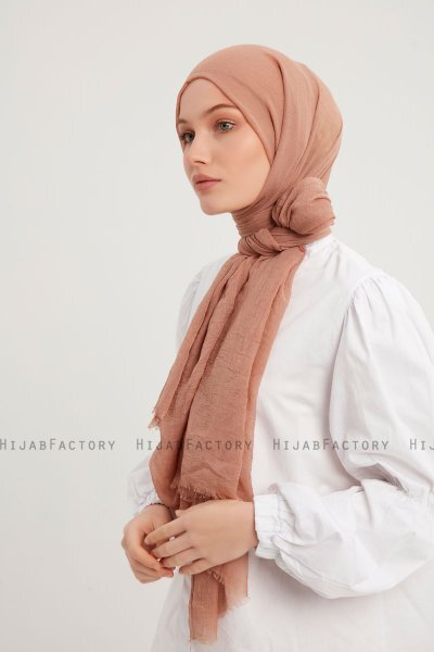 Afet - Hellbraun Comfort Hijab