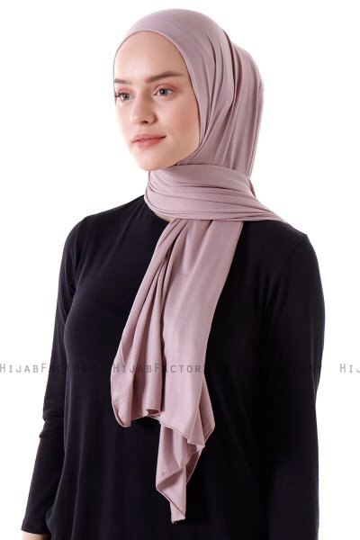 Seda - Steingrau Jersey Hijab - Ecardin