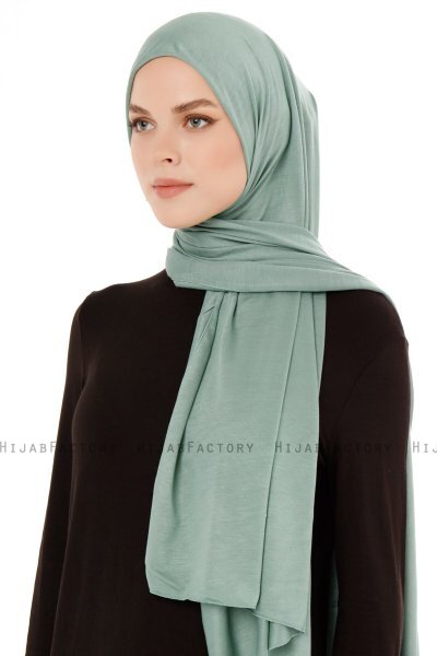 Seda - Grün Jersey Hijab - Ecardin