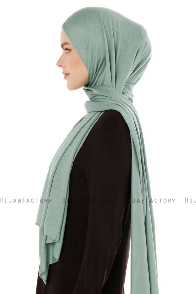 Seda - Grün Jersey Hijab - Ecardin