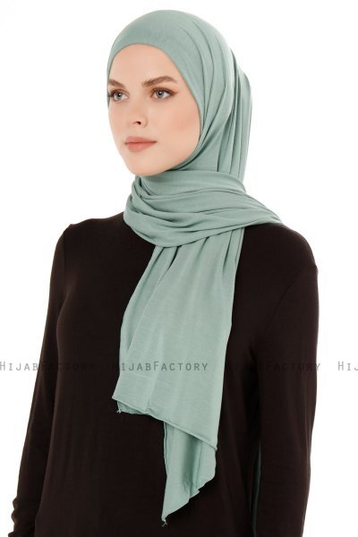 Melek - Grün Premium Jersey Hijab - Ecardin
