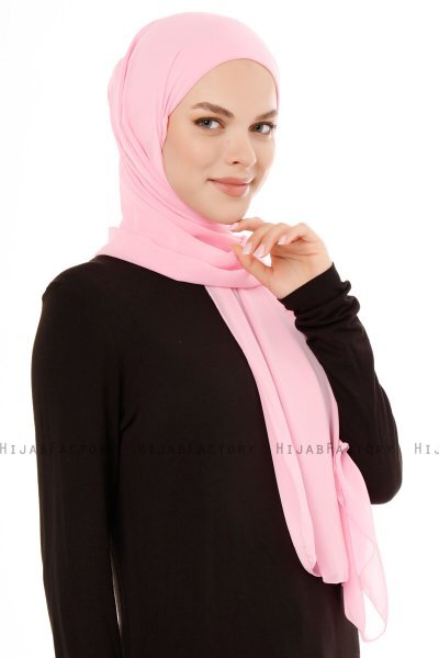 Derya - Rosa Praktisch Chiffon Hijab
