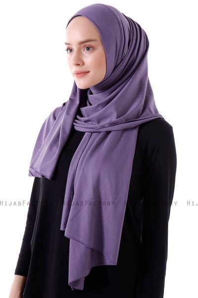 Hanfendy - Dunkelviolett Praktisch Fertig Hijab