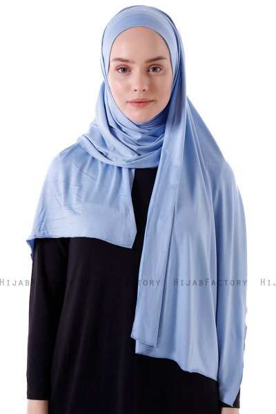 Hanfendy - Hellblau Praktisch Fertig Hijab