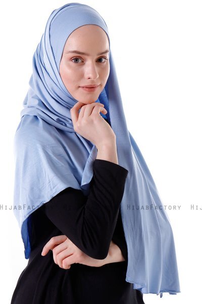Hanfendy - Hellblau Praktisch Fertig Hijab