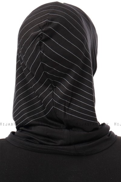 Babe Plain - Schwarz & Hellgrau One-Piece Al Amira Hijab