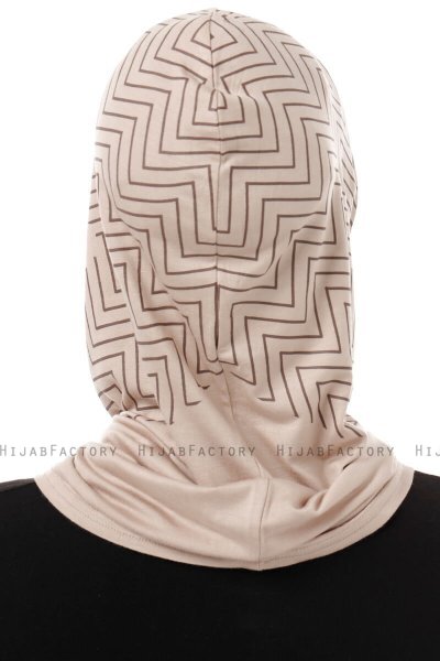 Silva Cross - Helltaupe One-Piece Al Amira Hijab