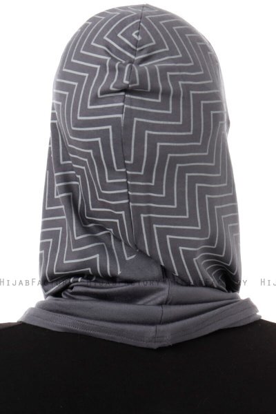 Silva Cross - Dunkelgrau One-Piece Al Amira Hijab