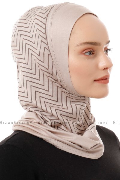 Silva Plain - Helltaupe One-Piece Al Amira Hijab