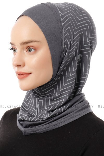 Silva Plain - Dunkelgrau One-Piece Al Amira Hijab