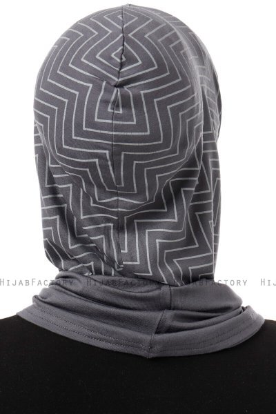 Silva Plain - Dunkelgrau One-Piece Al Amira Hijab
