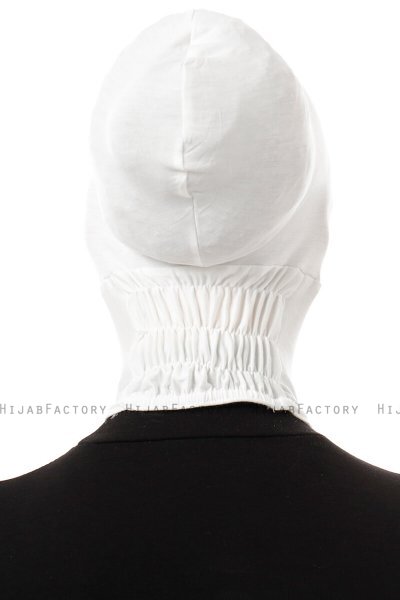 Elnara - Weiß Cross Hijab Untertuch