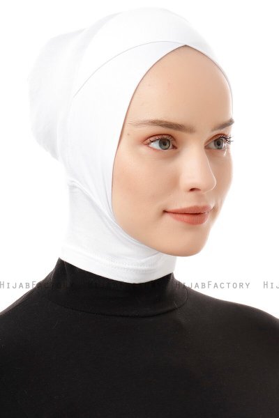 Elnara - Creme Cross Hijab Untertuch
