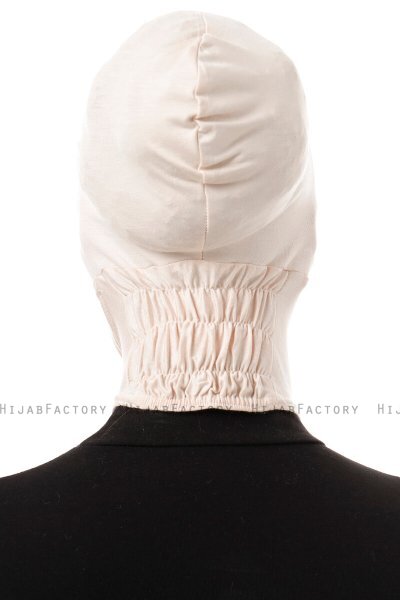 Elnara - Beige Cross Hijab Untertuch