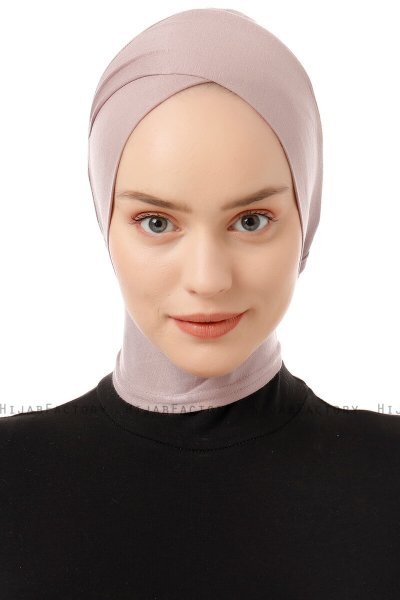 Elnara - Steingrau Cross Hijab Untertuch