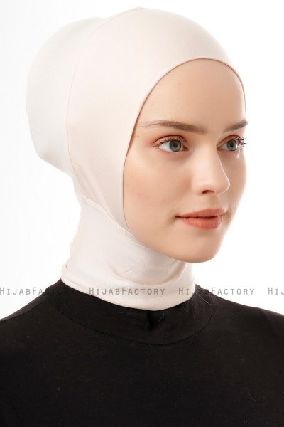 Elnara - Beige Plain Hijab Untertuch