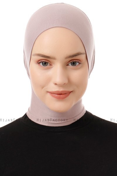 Elnara - Steingrau Plain Hijab Untertuch