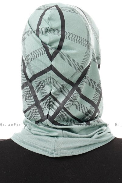 Ekose Plain - Grün One-Piece Al Amira Hijab