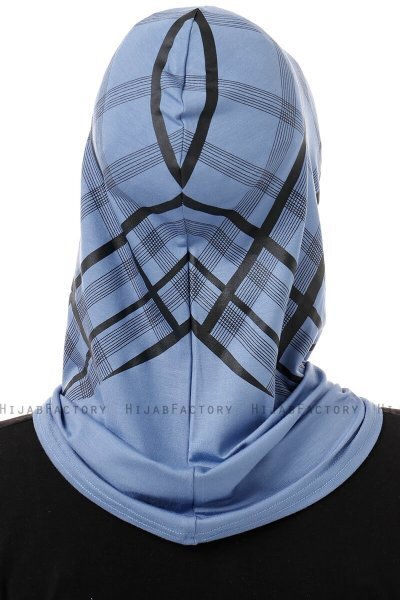 Ekose Cross - Indigo One-Piece Al Amira Hijab