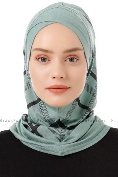 Ekose Cross - Grün One-Piece Al Amira Hijab