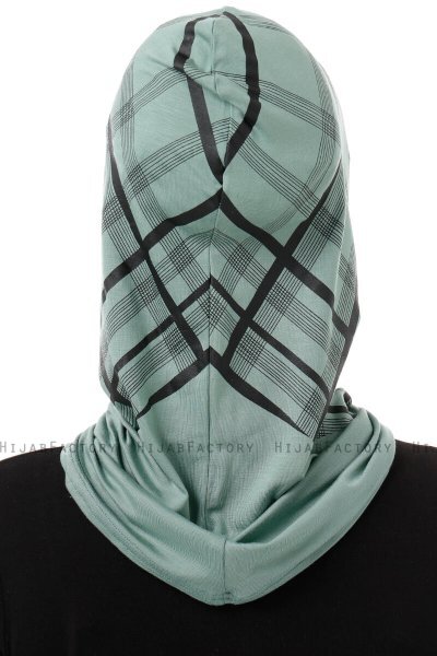 Ekose Cross - Grün One-Piece Al Amira Hijab