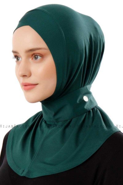 Ceren - Dunkelgrün Praktisch Viscose Hijab