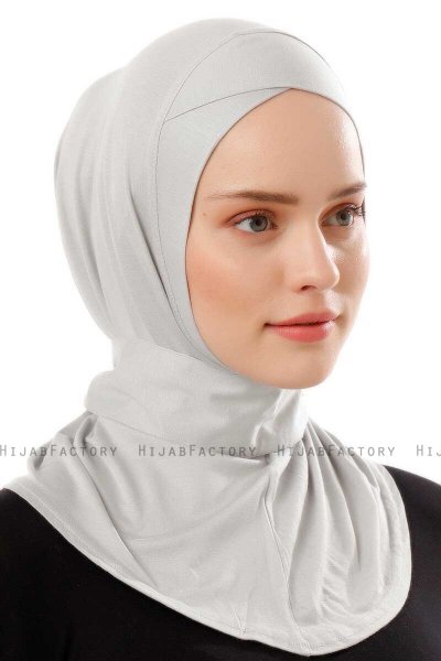 Ceren - Hellgrau Praktisch Viscose Hijab