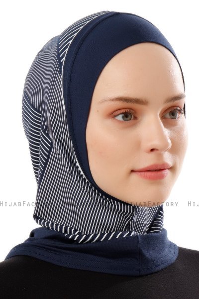 Wind Plain - Navy Blau One-Piece Al Amira Hijab