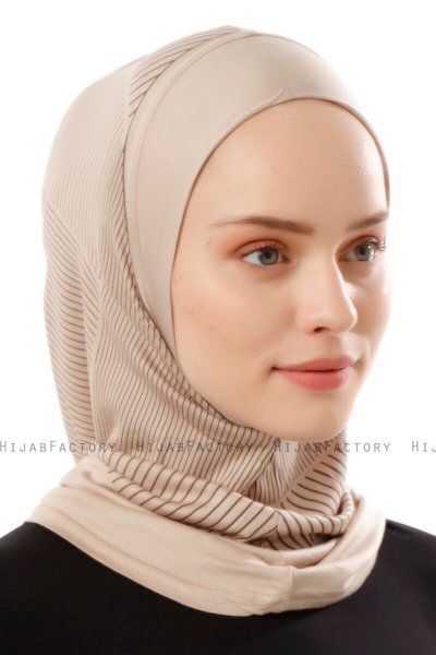 Wind Plain - Helltaupe One-Piece Al Amira Hijab