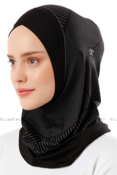 Wind Cross - Schwarz & Weiß One-Piece Al Amira Hijab