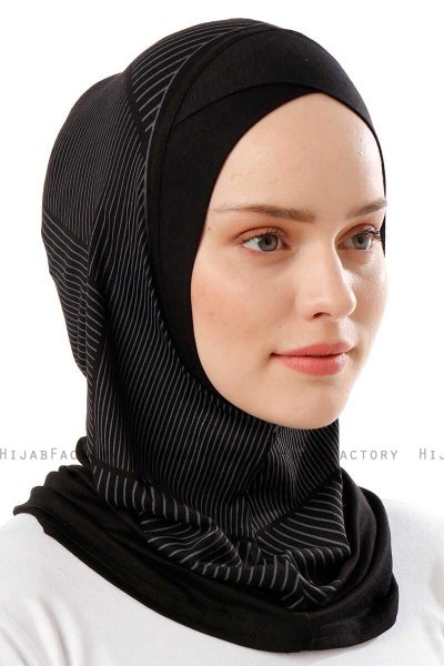 Wind Cross - Schwarz & Weiß One-Piece Al Amira Hijab